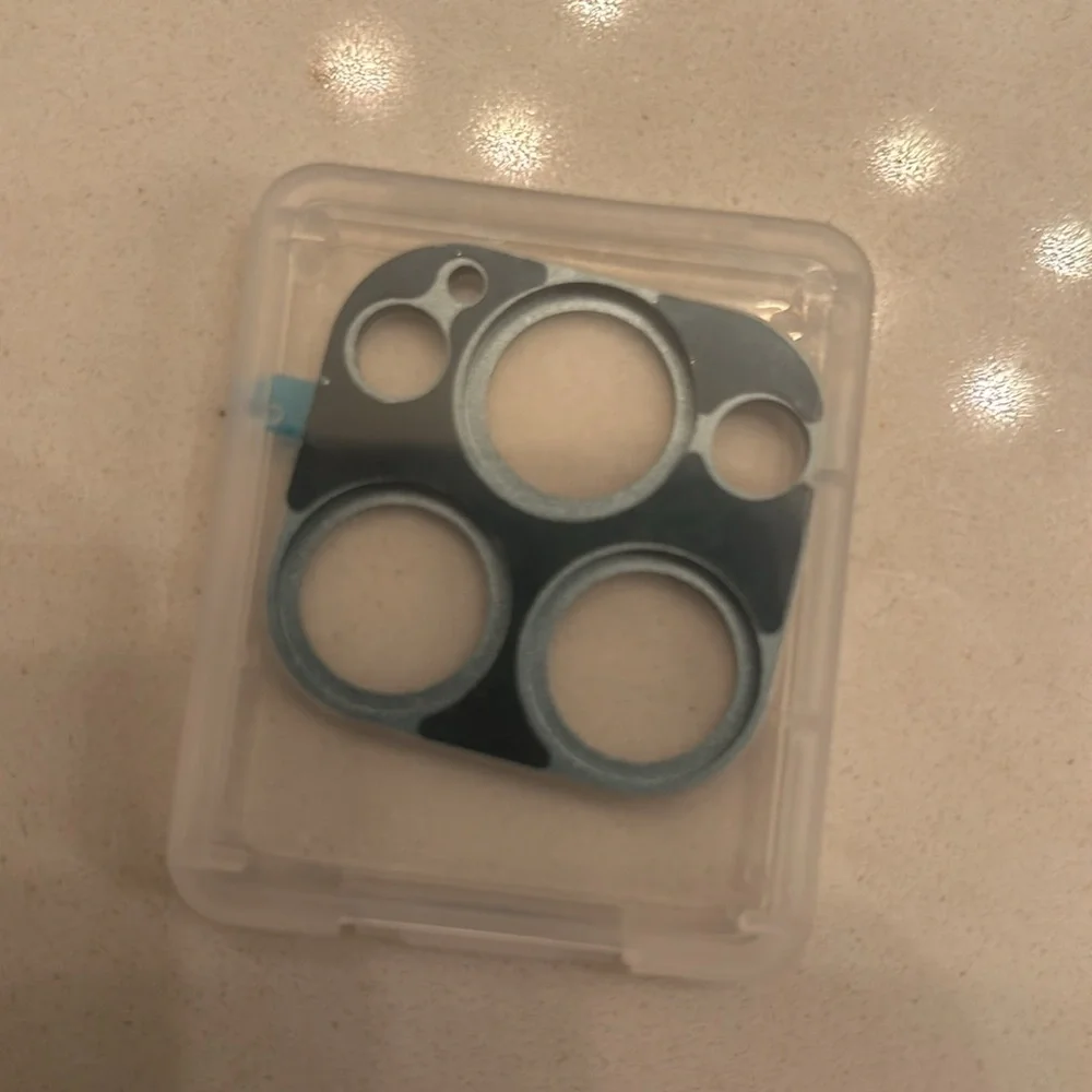 Camera lens protector for the iPhone pro max not sure what number.